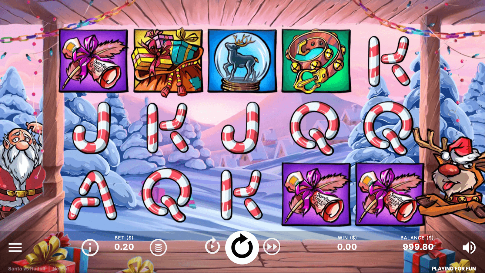 Santa vs Rudolf NetEnt