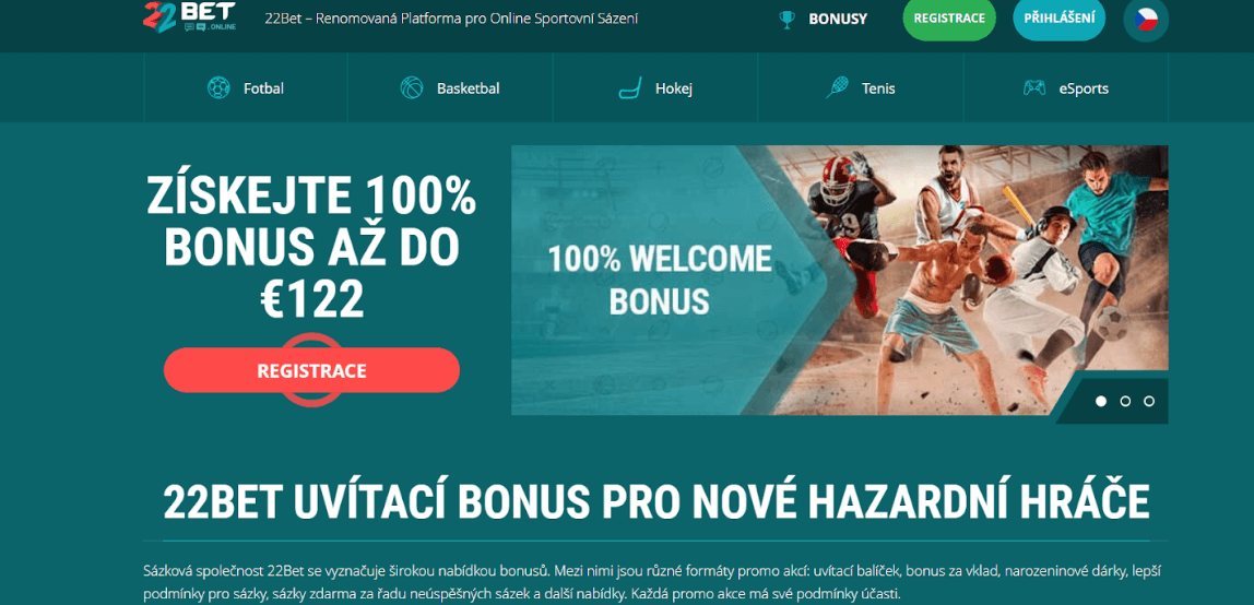22Bet Bonus System