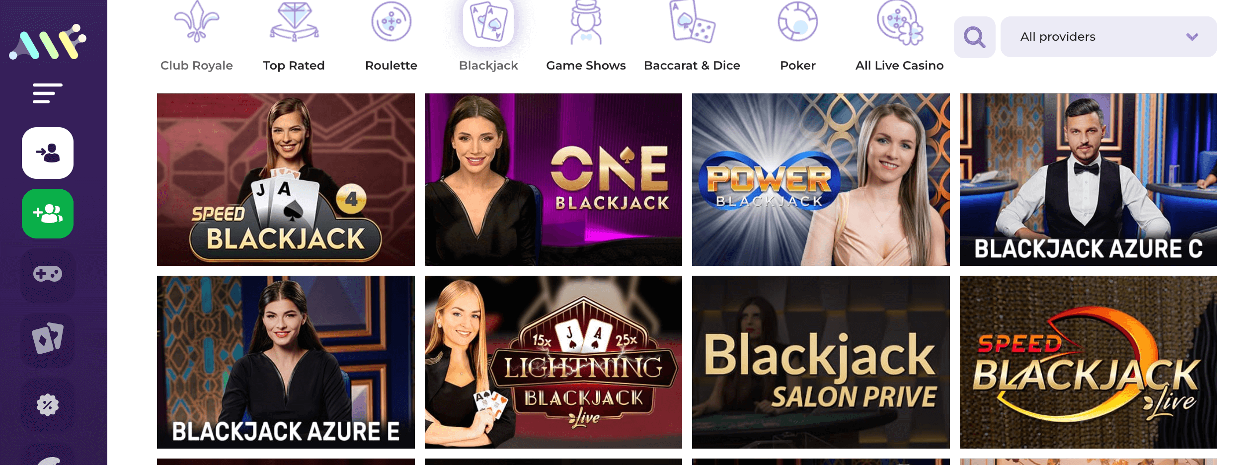 Blackjack v Alfcasinu