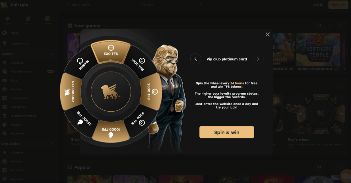 Fairspin Casino Free Spiny