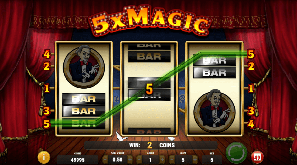 Výherní symboly automatu 5x Magic
