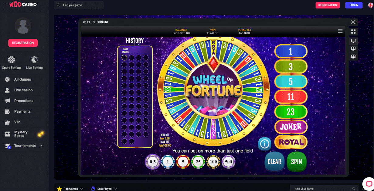 Loterie u WooCasino
