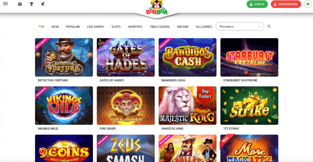 hrací automaty v BoaBoa Casino