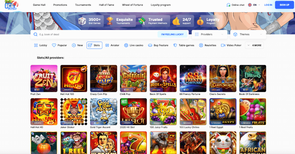 hrací automaty Ice Casino