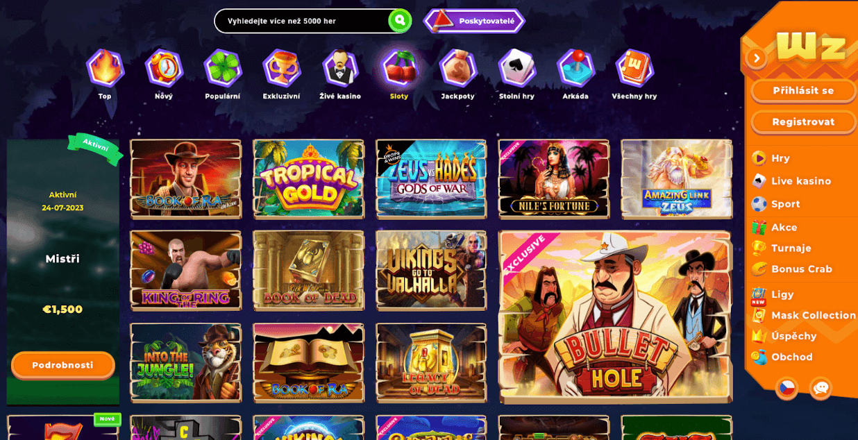 hrací automaty Wazamba Casino
