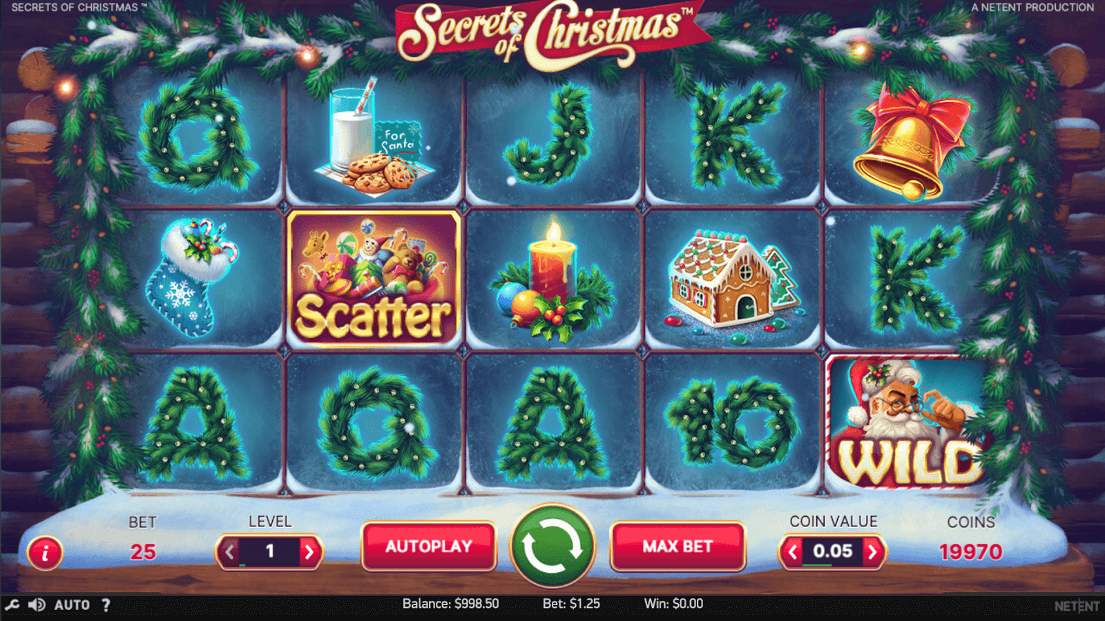 Secrets of Christmas NetEnt