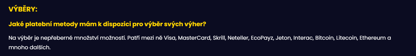 Slotsgem Payment Methods