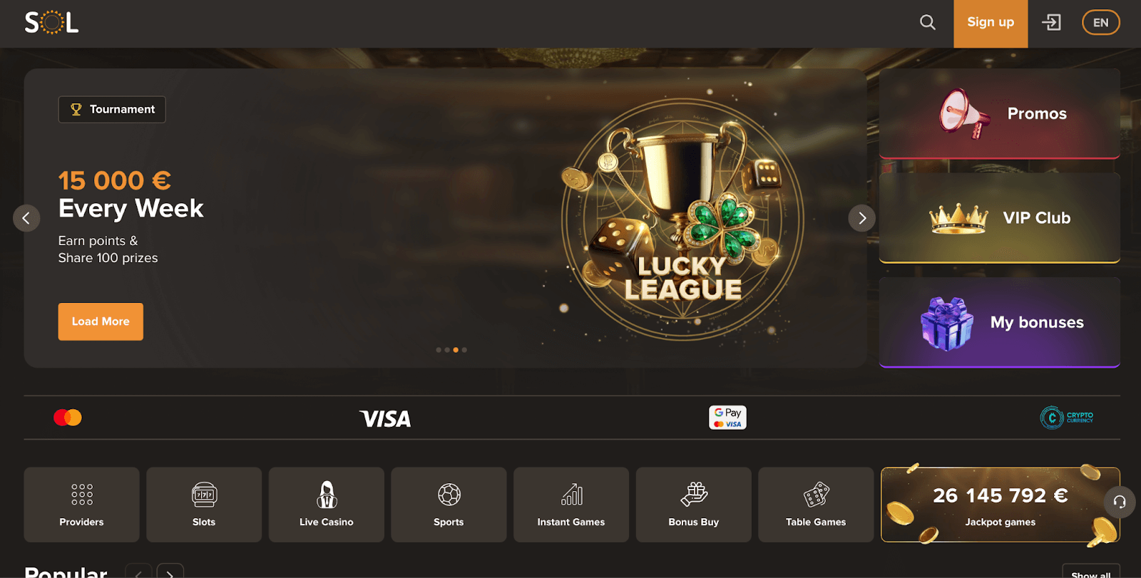 Sol Casino Promos