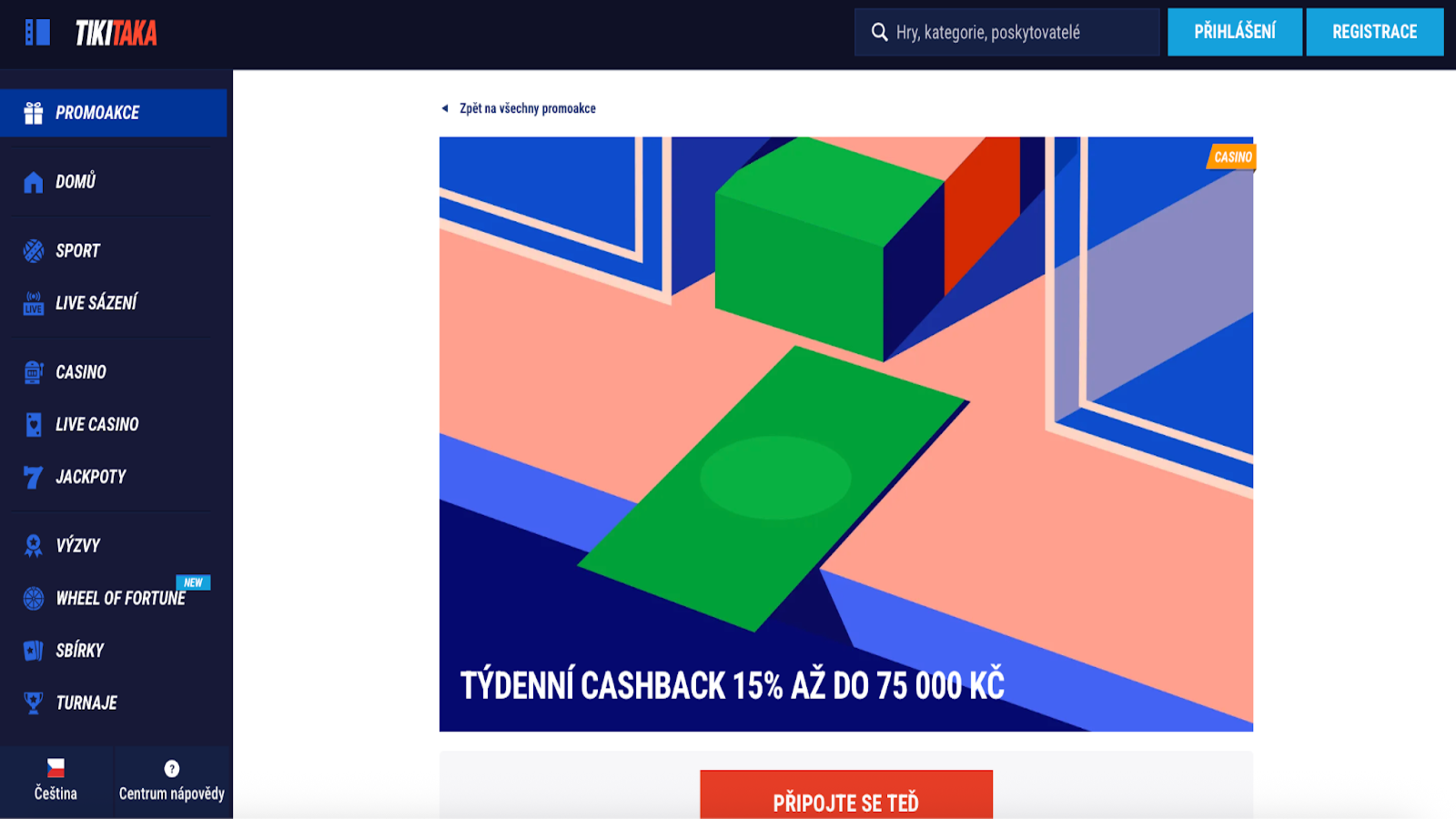TikiTaka Casino Cashback
