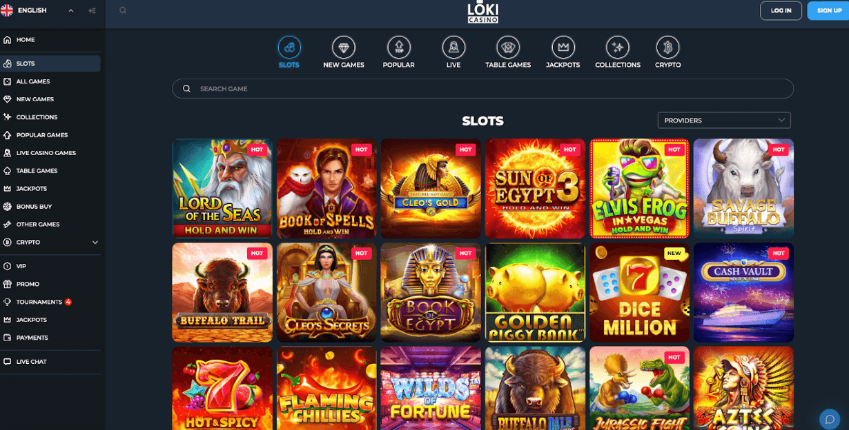 Online hrací automaty Loki casino
