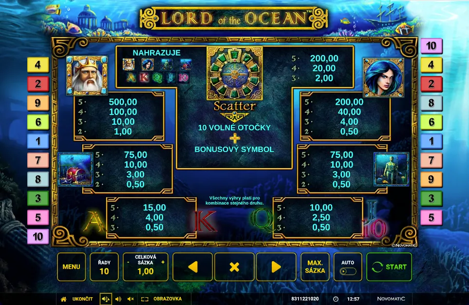 Lord of the Ocean Info