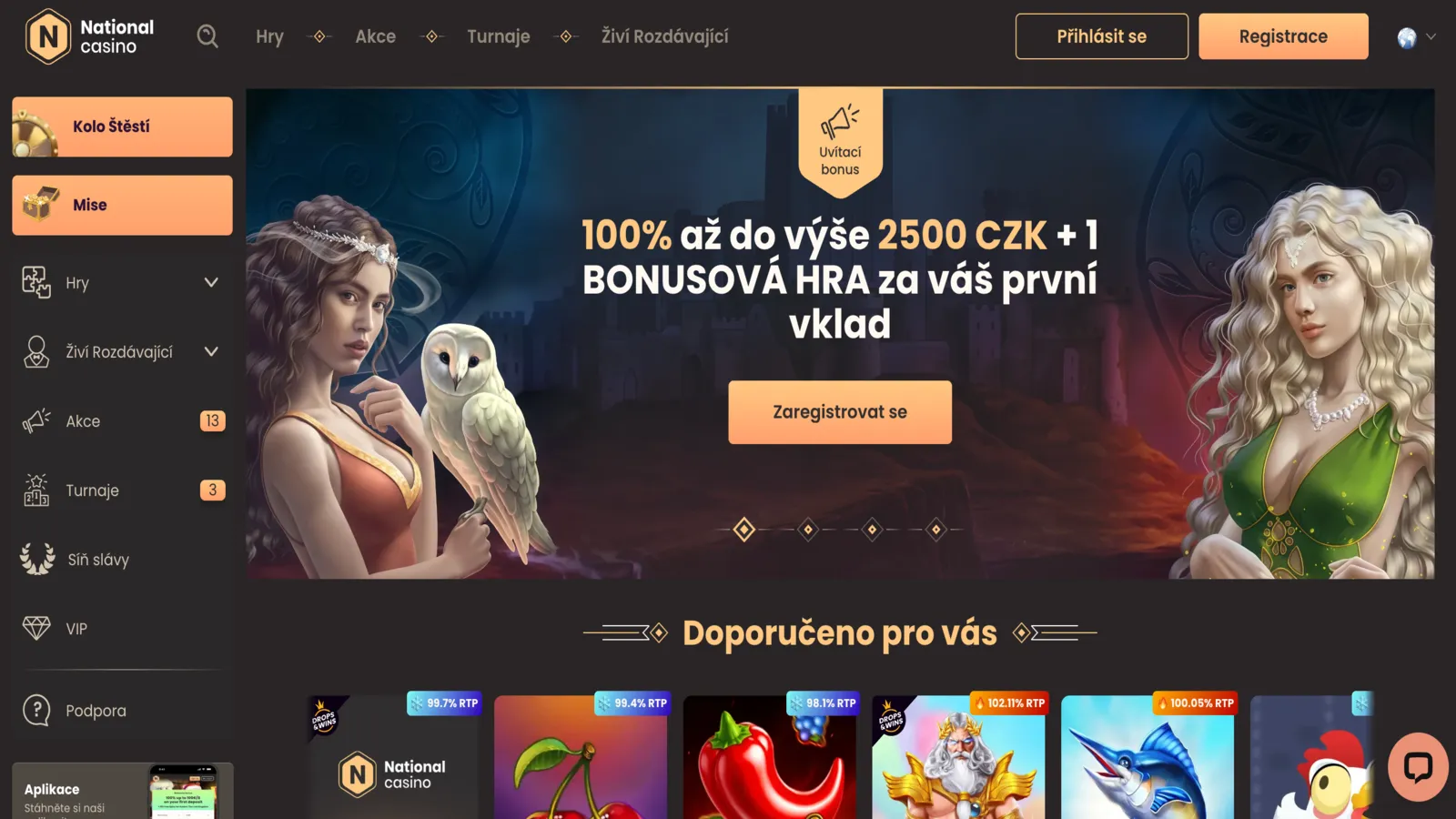 National Casino Mainpage