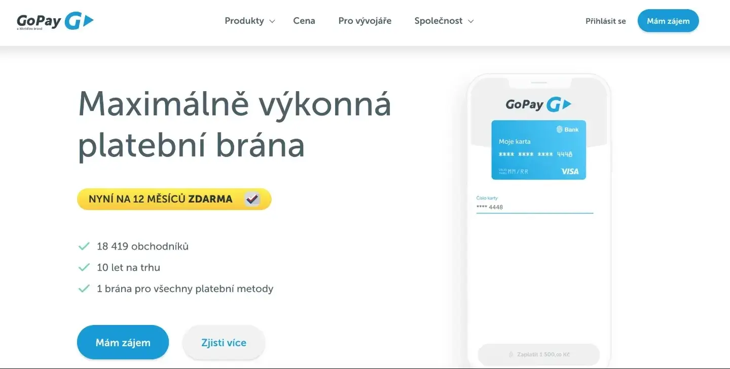 platebni brana gopay nabidka a vyhody