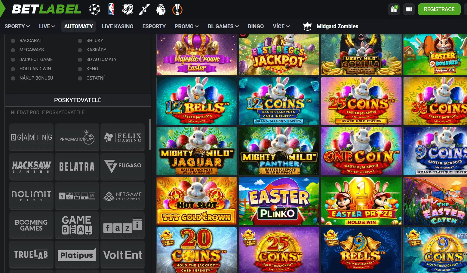 prehled hernich automatu na betlabel vcetne titulu jako majestic crown easter easter eggs jackpot a easter bonanza