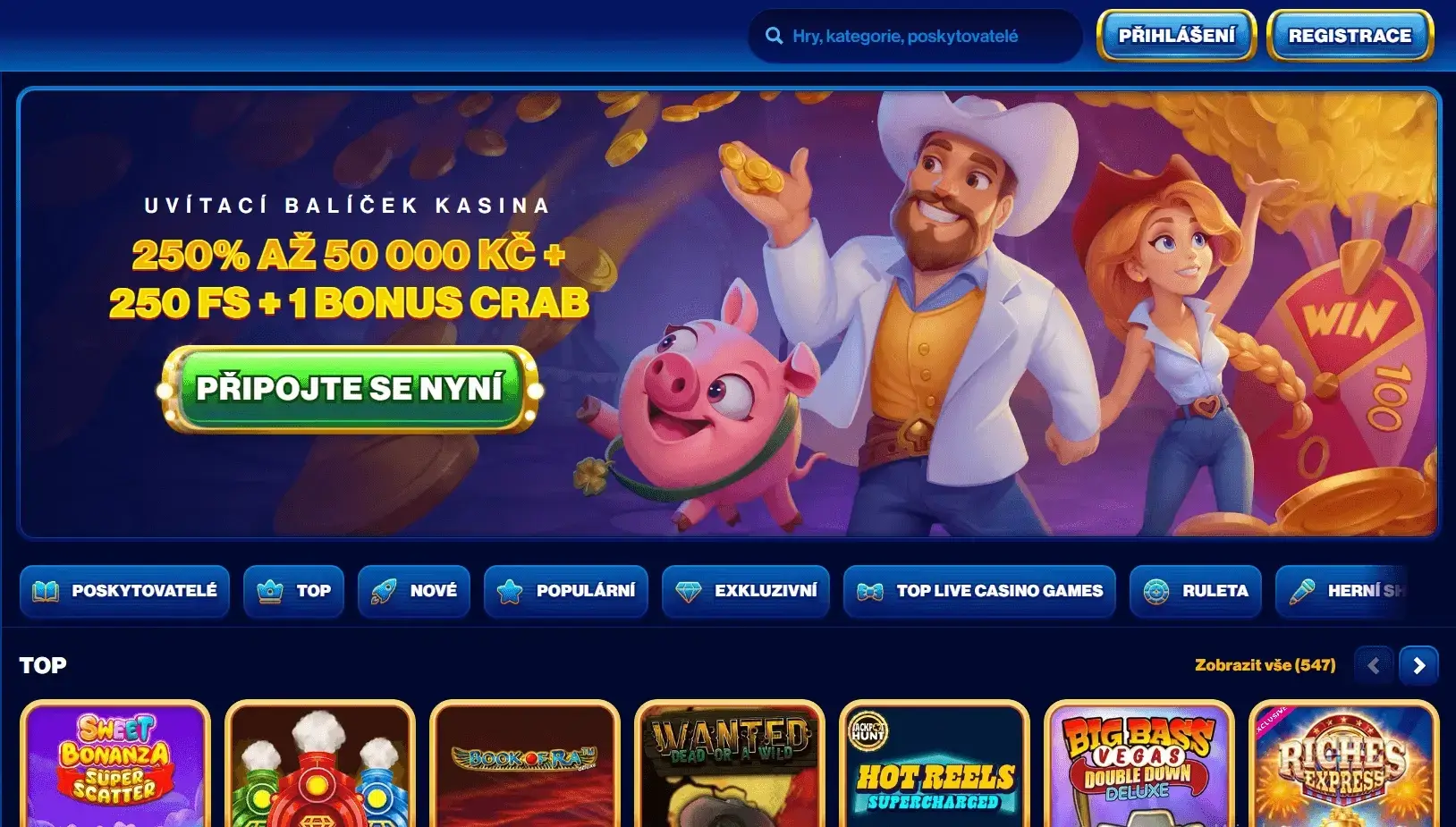 slottica uvitaci balicek kasina hry