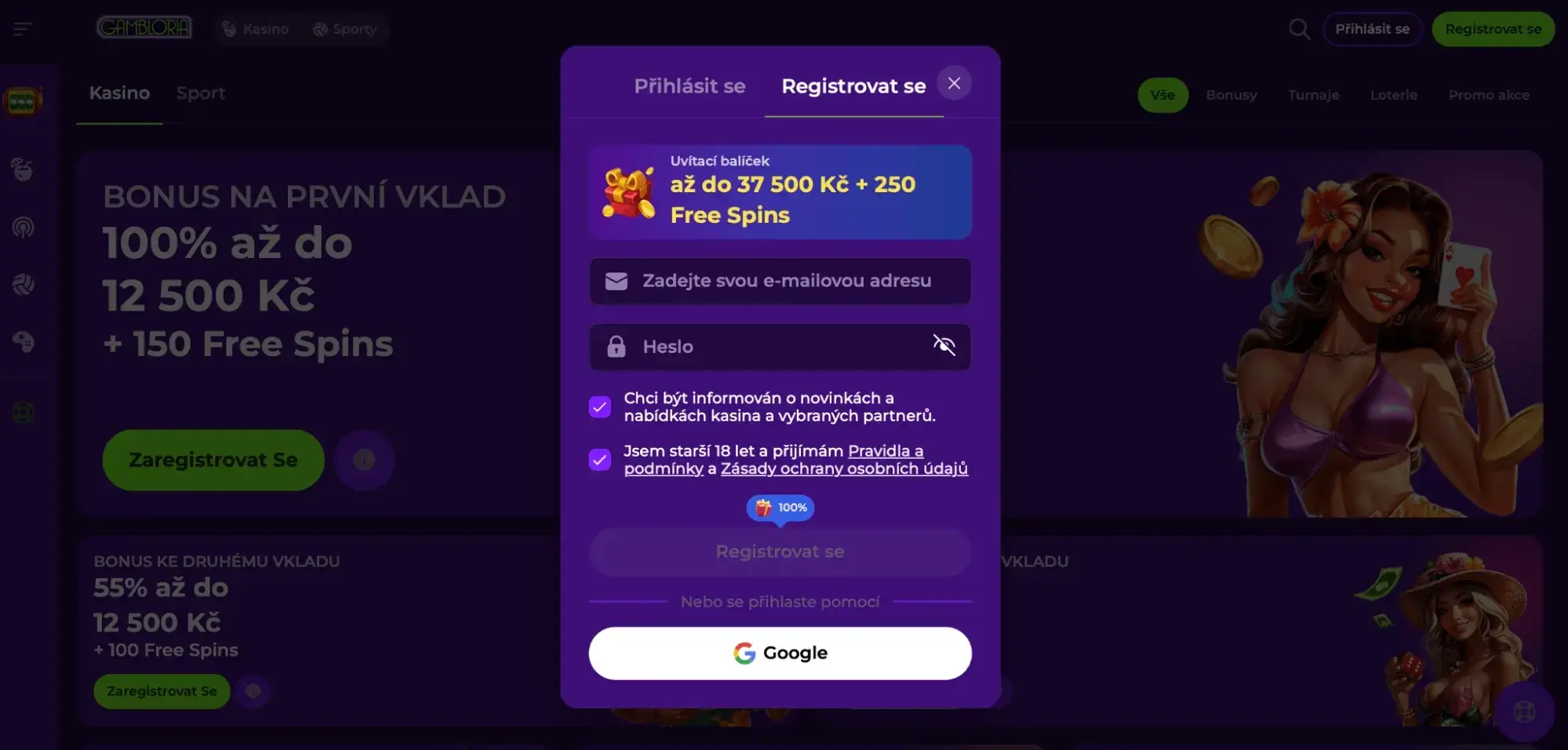 SpinLine-registrace-uvitaci-balicek