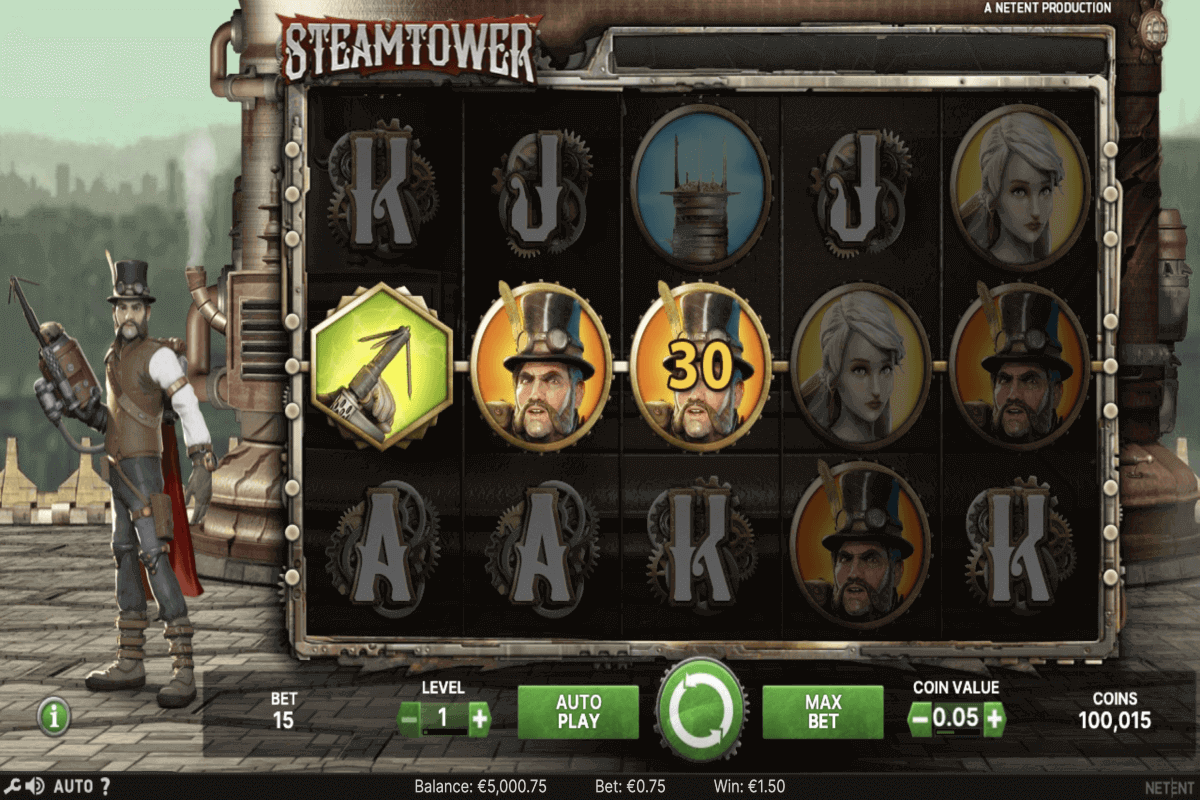 steam tower netent 