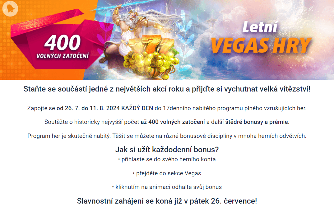 Tipsport Vegas Kolo štěstí