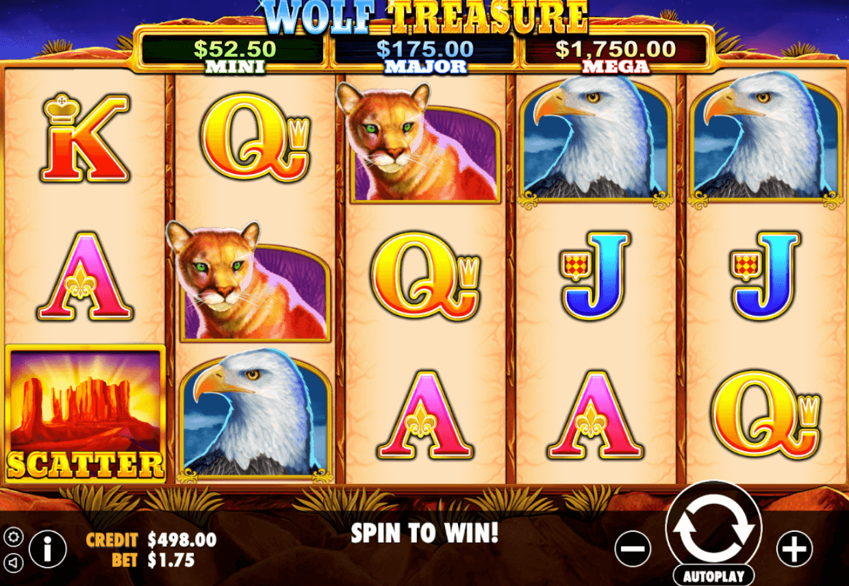Jak hrát automat Wolf Treasure